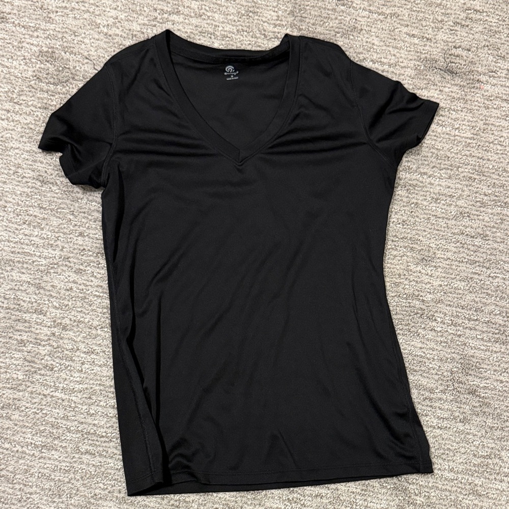 Champion black v neck workout top